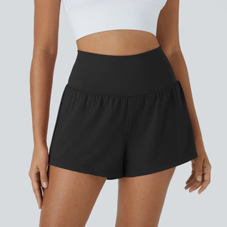 Airy High-Waisted Cooling Yoga Shorts