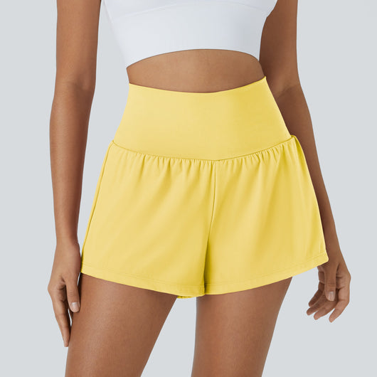 Airy High-Waisted Cooling Yoga Shorts