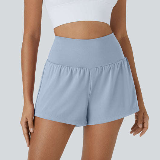 Airy High-Waisted Cooling Yoga Shorts