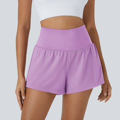 Airy High-Waisted Cooling Yoga Shorts