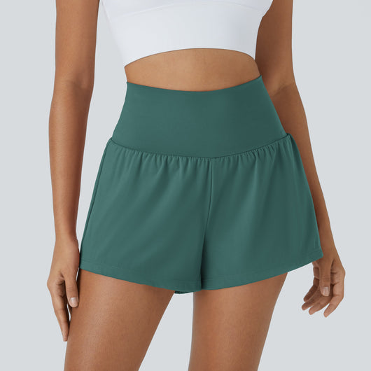 Airy High-Waisted Cooling Yoga Shorts