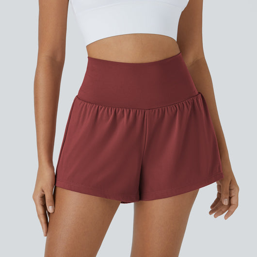 Airy High-Waisted Cooling Yoga Shorts