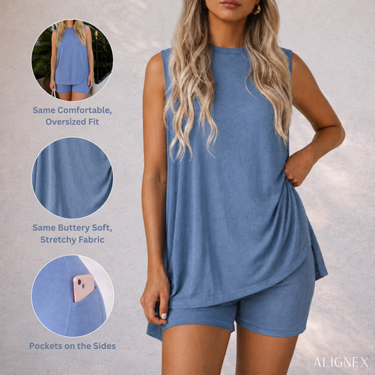 Sleeveless Bamboo-Soft Lounge Set