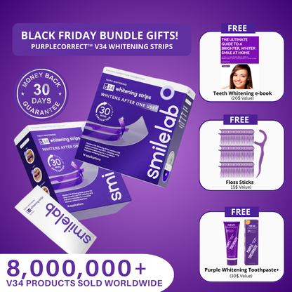 PurpleCorrect™ V34 Whitening Strips